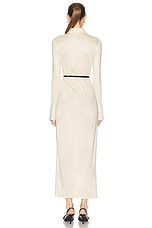 Givenchy Belted Maxi Dress in Ivory, view 3, click to view large image.