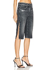 Givenchy Straight Long Shorts in Black, view 3, click to view large image.