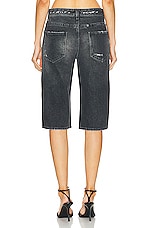 Givenchy Straight Long Shorts in Black, view 4, click to view large image.