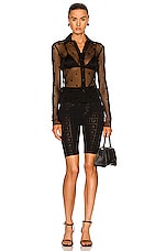 Givenchy GG Cycling Short in Black, view 4, click to view large image.