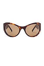 Givenchy 4G Sunglasses in Blonde Havana & Brown, view 1, click to view large image.
