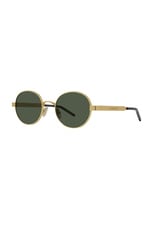 Givenchy G Ride Sunglasses in Matte Endura Gold & Green, view 2, click to view large image.