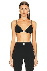 Givenchy Elasticated Bra with Buckle in Black, view 1, click to view large image.