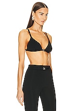 Givenchy Elasticated Bra with Buckle in Black, view 2, click to view large image.