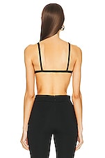 Givenchy Elasticated Bra with Buckle in Black, view 3, click to view large image.