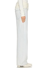 Givenchy Mixed Denim Wide Leg in White & Light Blue, view 3, click to view large image.