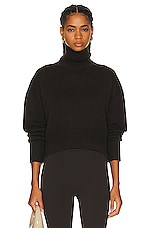 Givenchy High Neck Sweater in Dark Brown, view 1, click to view large image.
