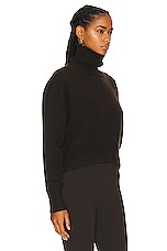 Givenchy High Neck Sweater in Dark Brown, view 2, click to view large image.