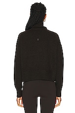 Givenchy High Neck Sweater in Dark Brown, view 3, click to view large image.