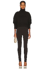 Givenchy High Neck Sweater in Dark Brown, view 4, click to view large image.