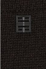 Givenchy High Neck Sweater in Dark Brown, view 5, click to view large image.