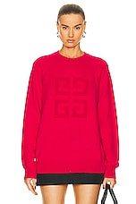 Givenchy Logo Sweater in Cyclamen, view 1, click to view large image.