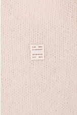 Givenchy 4G Tonal High Neck Cropped Sweater in Blush Pink, view 5, click to view large image.