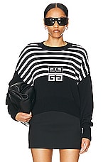 Givenchy Drop Shoulder Sweater in Black, view 1, click to view large image.