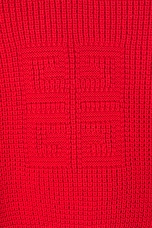 Givenchy Cropped Crewneck Sweater in Red, view 5, click to view large image.