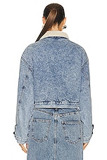 Givenchy Cropped Jacket in Light Blue, view 3, click to view large image.