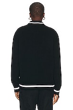 Givenchy Bomber Varsity Jacket in Black, view 4, click to view large image.