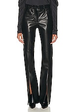Givenchy Split Leather Pant in Black, view 1, click to view large image.