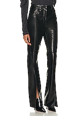 Givenchy Split Leather Pant in Black, view 2, click to view large image.