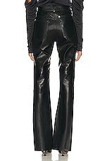 Givenchy Split Leather Pant in Black, view 3, click to view large image.