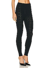 Givenchy Stretch Lace Monogram Legging in Black, view 2, click to view large image.