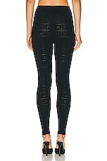 Givenchy Stretch Lace Monogram Legging in Black, view 3, click to view large image.