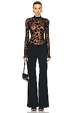 Givenchy Voyou Belt Pant in Black, view 4, click to view large image.