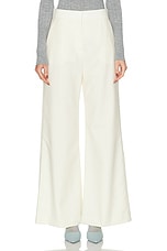 Givenchy Low Waist Wide Leg Pant in Ecru, view 1, click to view large image.
