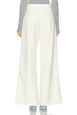 Givenchy Low Waist Wide Leg Pant in Ecru, view 3, click to view large image.