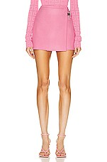 Givenchy U Lock Wrap Skirt in Bright Pink | FWRD Givenchy U Lock Wrap Skirt in Bright Pink | FWRD