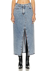 Givenchy Long Skirt in Light Blue, view 1, click to view large image.
