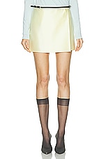 Givenchy Mini Wrap Voyou Skirt in Butter, view 1, click to view large image.