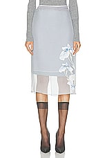 Givenchy Iris Skirt in Ice Blue, view 1, click to view large image.
