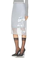 Givenchy Iris Skirt in Ice Blue, view 3, click to view large image.