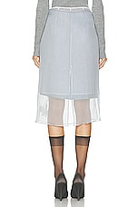Givenchy Iris Skirt in Ice Blue, view 4, click to view large image.