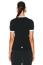 Givenchy Ringer T-shirt in Black & White, view 3, click to view large image.