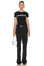Givenchy Ringer T-shirt in Black & White, view 4, click to view large image.