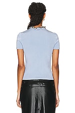 Givenchy Short Sleeve Top in Baby Blue, view 3, click to view large image.