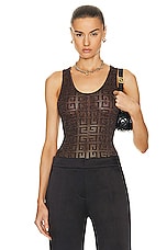 Givenchy Monogram Tank Top in Bronze, view 1, click to view large image.
