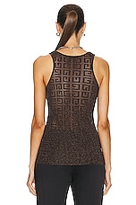 Givenchy Monogram Tank Top in Bronze, view 3, click to view large image.