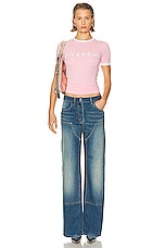 Givenchy Ringer T Shirt in Flamingo, view 4, click to view large image.