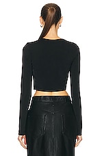 Givenchy Vase Long Sleeve Top in Black, view 3, click to view large image.