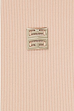 Givenchy Cropped Ringer T Shirt in Blush Pink, view 5, click to view large image.
