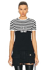 Givenchy Ringer T Shirt in Black & White, view 1, click to view large image.