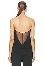 Givenchy Corset Bustier Top in Black, view 3, click to view large image.