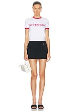 Givenchy Ringer T-Shirt in Raspberry, view 4, click to view large image.