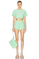 Givenchy Toweling Top in Aqua Green, view 4, click to view large image.