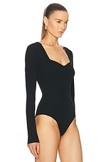 Givenchy Long Sleeve Bodysuit in Black, view 3, click to view large image.