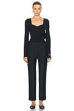 Givenchy Long Sleeve Bodysuit in Black, view 5, click to view large image.