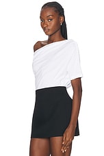 Givenchy Off The Shoulder Top in White, view 3, click to view large image.